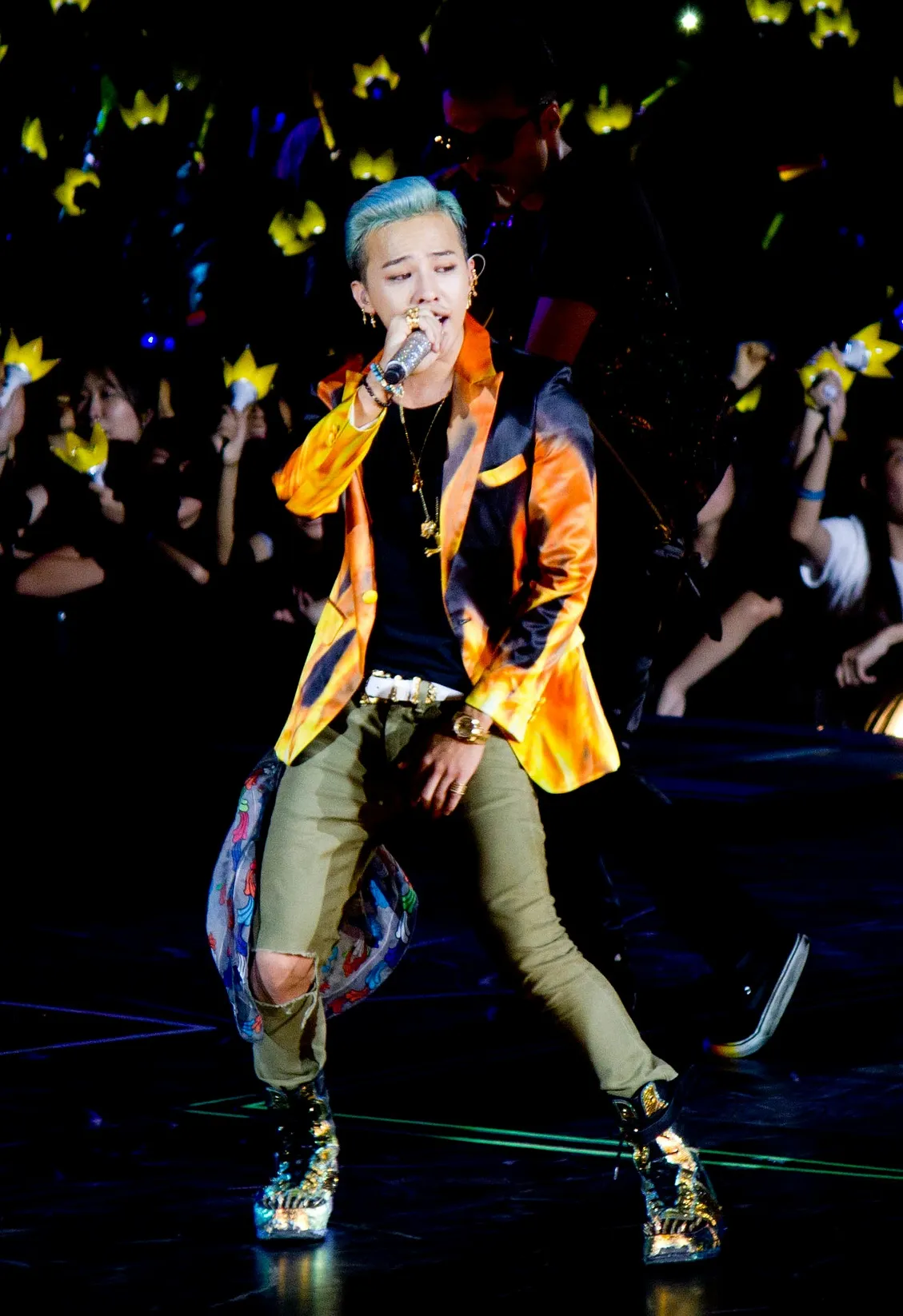 G-Dragon tampil dalam salah satu konser Big Bang ©istimewa