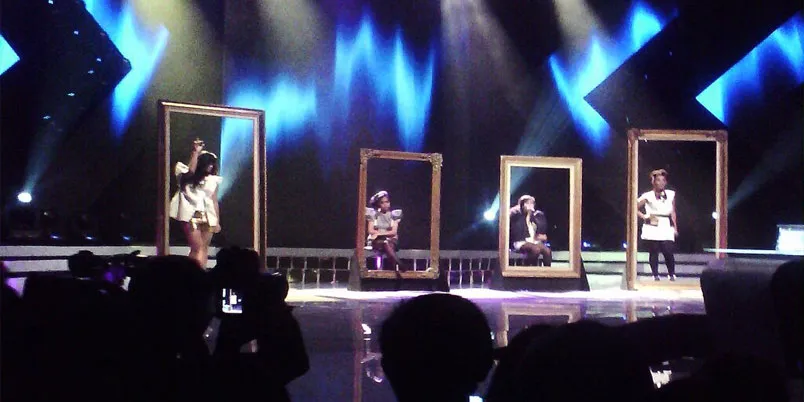 Performa Ilusia Girls dengan Impossible | Foto @XFactor_ID