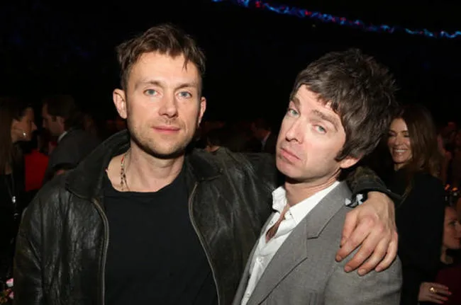Noel Gallagher dan Damon Albarn