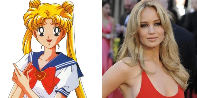 Usagi Tsukino = Jennifer Lawrence