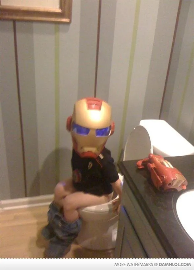 Kalau Iron Man buang air