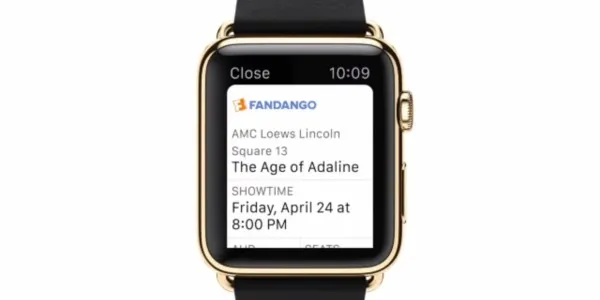 Apple Watch yang akan diisi aplikasi Fandango/©Fandango