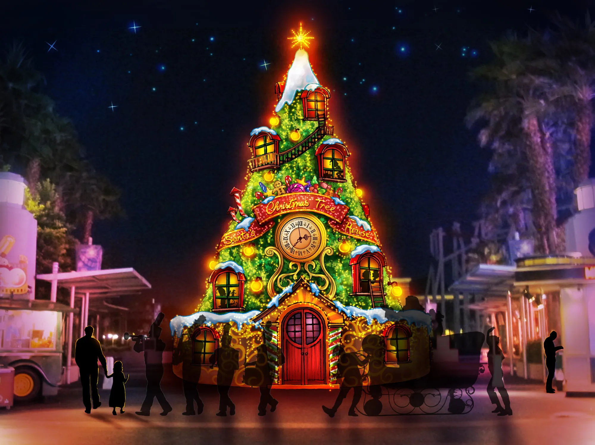 Santa's Christmas Tree House © Universal Studios Singapore