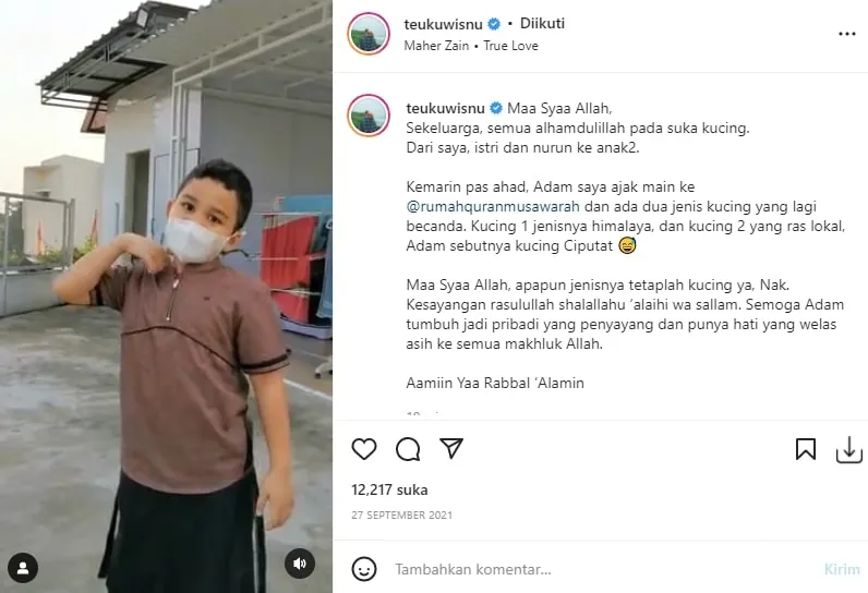 (credit: instagram/teukuwisnu)