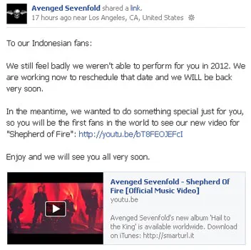 @facebook.com/AvengedSevenfold
