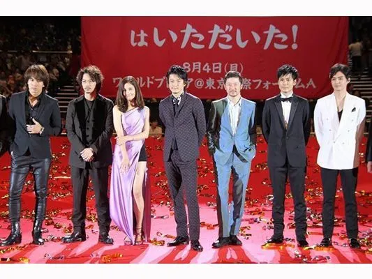 Jerry Yan bersama para bintang LUPIN III lainnya @xin.msn.com