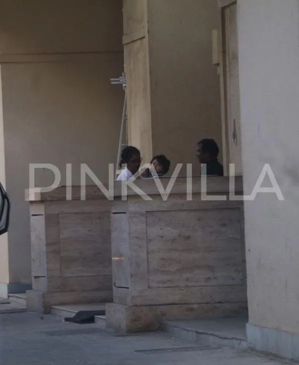 Taimur ketika sampai di rumah Amrita Arora ©pinkvilla