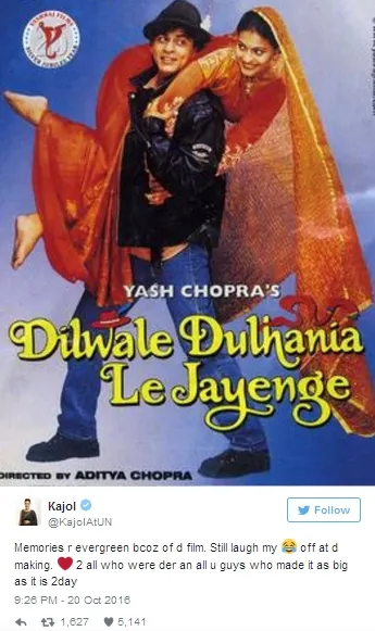 Kajol tak menyebut nama Karan Johar ©twitter/kajolatUN