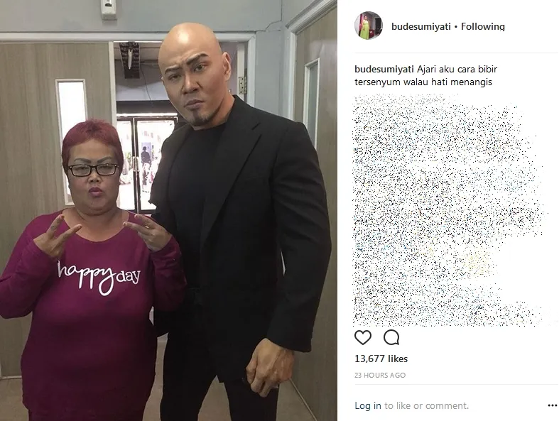 Neti aka Bude Sumiyati ketika bertemu dengan Deddy ©instagram/budesumiyati