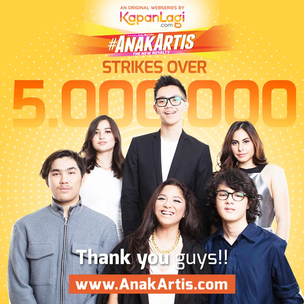 Serial #AnakArtis tembus lima juta viewers sejak pertama dirilis © Kapanlagi.com®