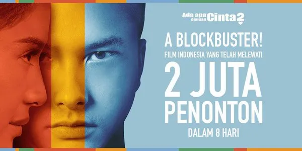Hanya 8 hari, AADC 2 sudah ditonton dua juta orang © twitter.com/milesfilms