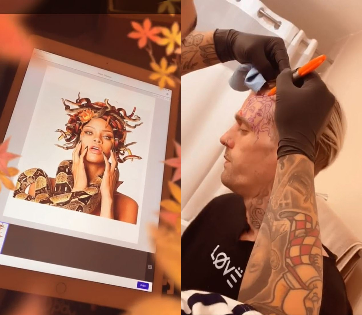 Aaron Carter Face Tattoo Butterfly