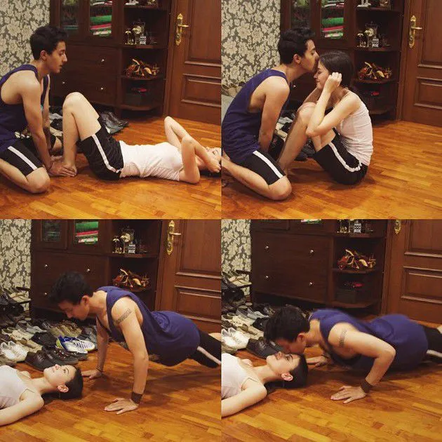 Aaron Ashab - Kimberly Ryder saat masih mesra foto: IG Aaron Ashab