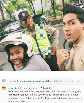 Postingan Aaron yang dikecam publik / © Instagram