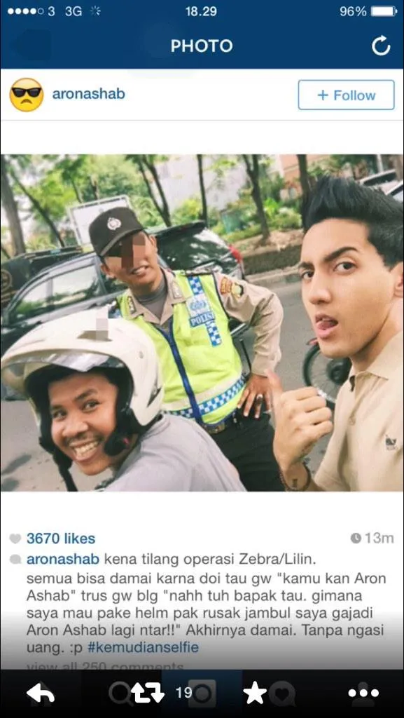 Postngan dengan caption awal Aaron / © Instagram