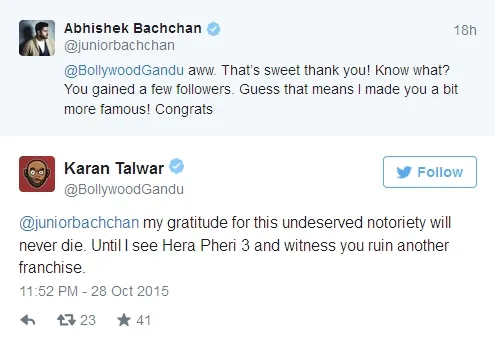 Abhishek balas haters dengan cara 'manis'. ©twitter