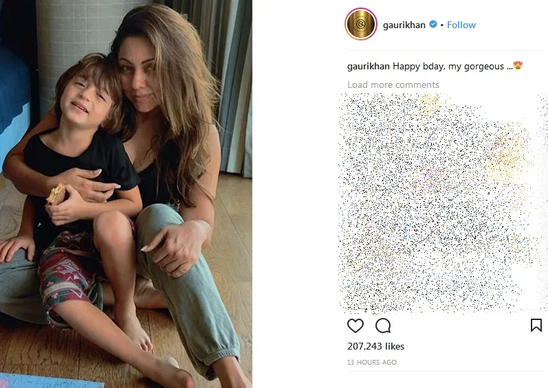 Gauri Khan pajang foto AbRam yang belum pernah terlihat ©instagram/gaurikhan