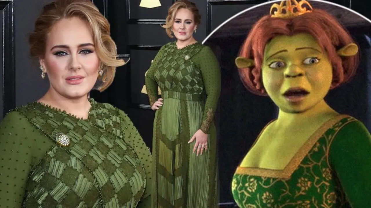 Sosok Adele disamakan dengan karakter Fiona dalam film SHREK via mirror.co.uk