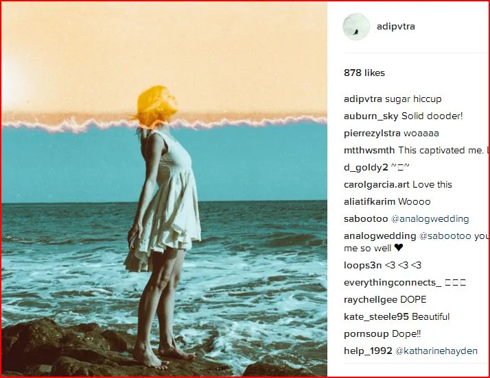 Contoh postingan foto lomography karya Adi © Instagram/Adi Putra
