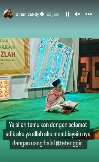 Potret Adik Dinar Candy (Credit: Instagram/dinar_candy)