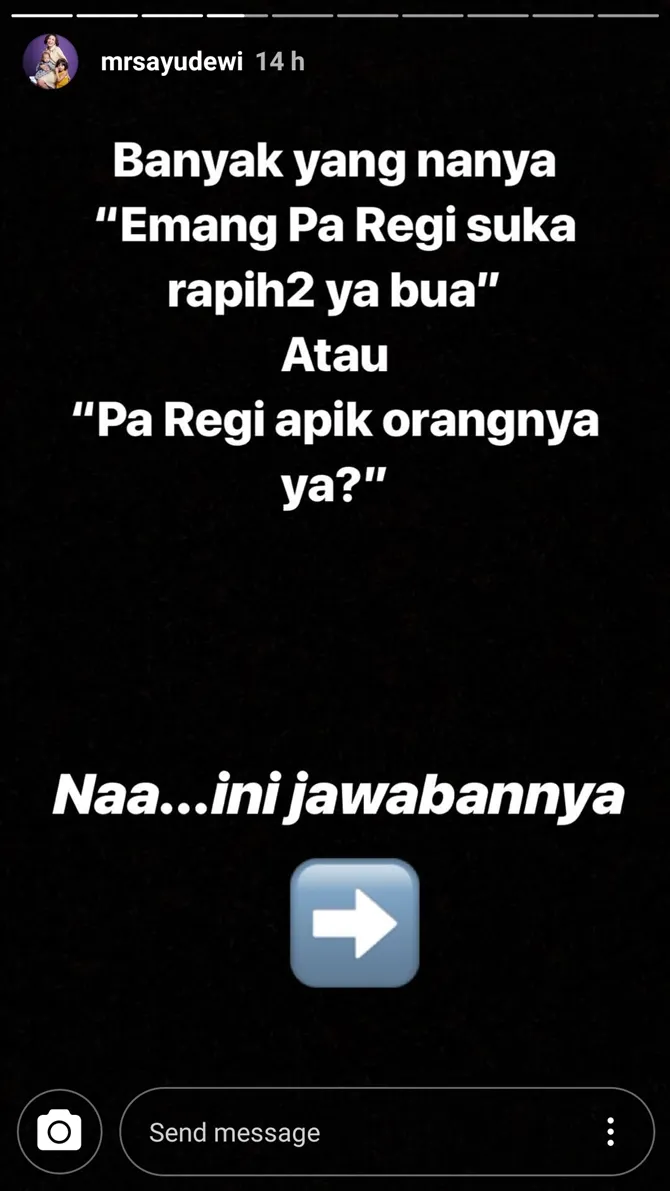Kebiasaan Regi Datau