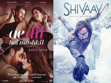 SHIVAAY bersaing dengan AE DIL HAI MUSHKIL ©firstpost.com