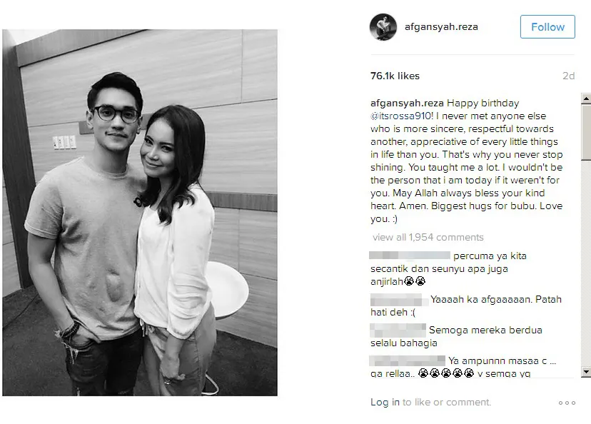Ketika Afgan bilang 'I Love You', bikin baper! © instagram.com/afgansyah.reza