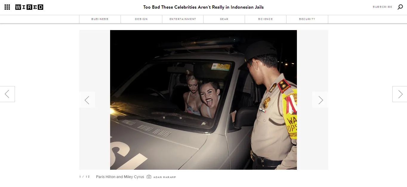 Foto-foto Agan dimuat di media online luar / © Wired