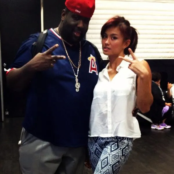 Agnes seusai latihan bersama Adam Blackstone @twitter.com/agnezmo