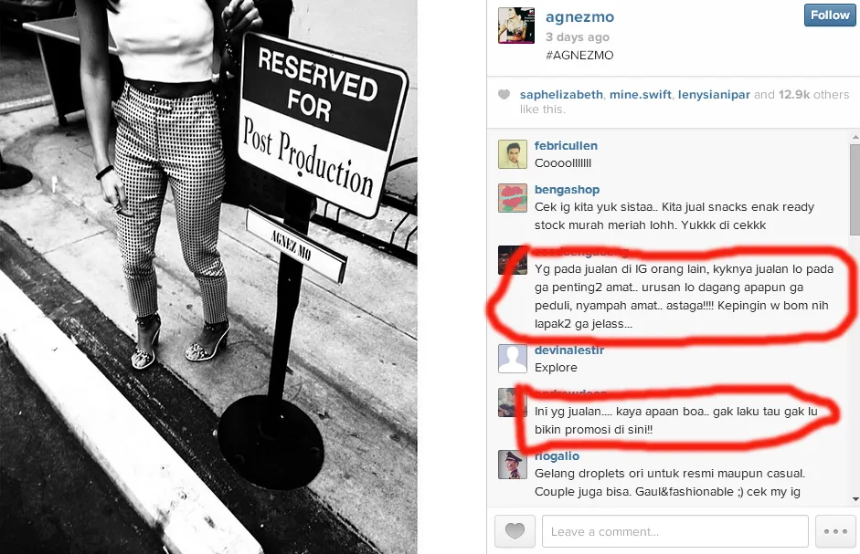 'Lapak' tersebut menyulut kemarahan para NIC/Instagram©