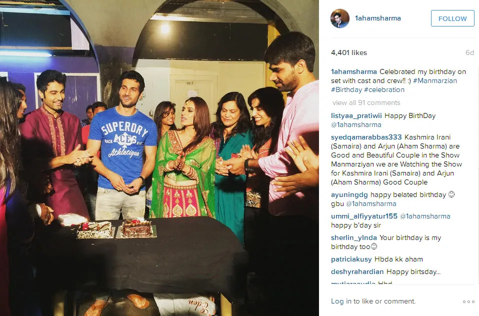 Ini dia momen seru ulang tahun ke-26 Aham Sharma @instagram.com/1ahamsharma