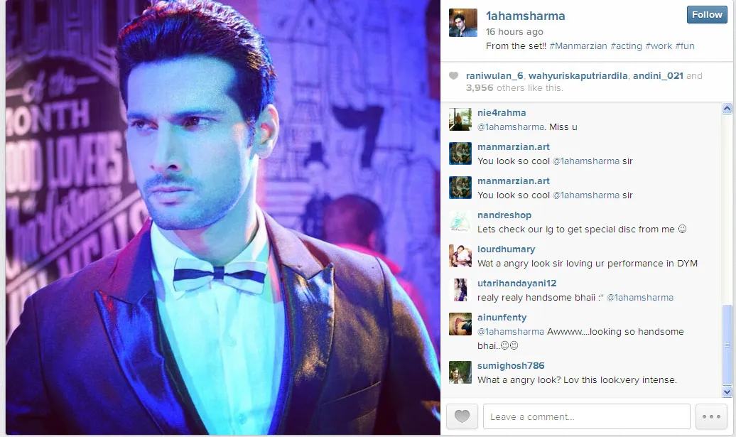 Ini dia tatapan tajam Aham Sharma yang bisa membuat perempuan klepek-klepek @instagram.com/1ahamsharma