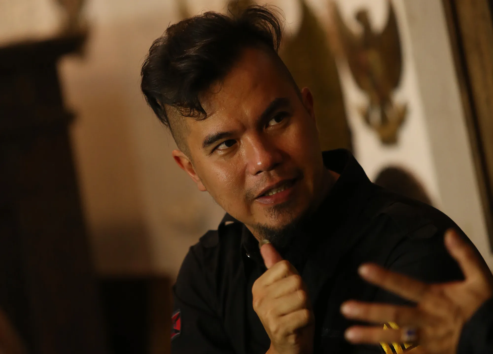 Ahmad Dhani mendoakan The Virgin © KapanLagi.com®/Agus Apriyanto