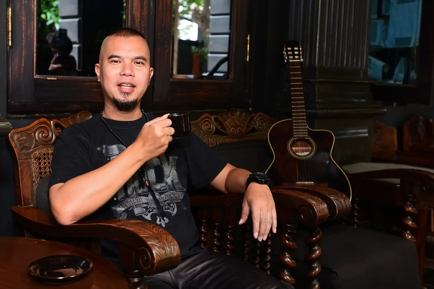 Ahmad Dhani mengungkap Mulan adalah sosok yang ditemukannya hingga populer, begitu juga dengan Maia. ©KapanLagi.com/Bambang E Ros