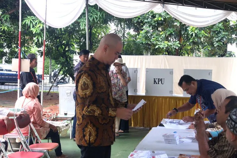 Ahmad Dhani sempat menggunakan hak politiknya. © Rasel Ambarita