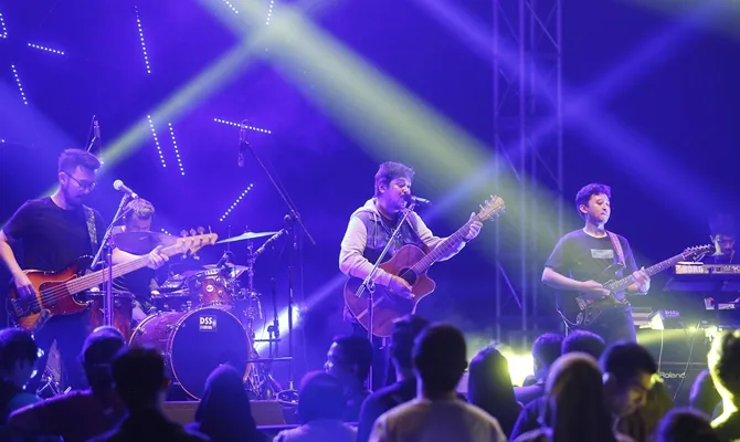 Ahmad Abdul tampil di Hodgepodge Superfest 2019 © KapanLagi.com/Muhammad Akrom Sukarya