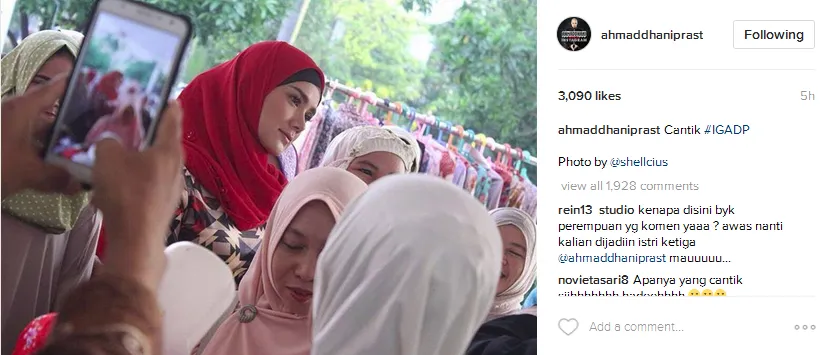 Dhani puji Mulan © Instagram/ahmaddhaniprast