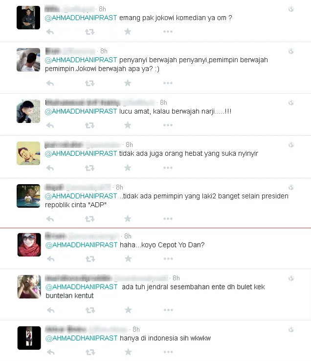 Komentar netizen tentang tweet Dhani © Twitter/@ahmaddhaniprast