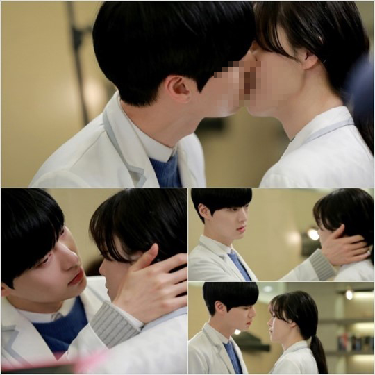 Potongan gambar adegan ciuman Goo Hye Sun dan Ahn Jae Hyun © KBS