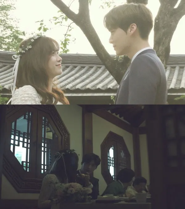 Foto resepsi simple pernikahan Ahn Jae Hyun dan Goo Hye Sun. ©Dispatch.co.kr