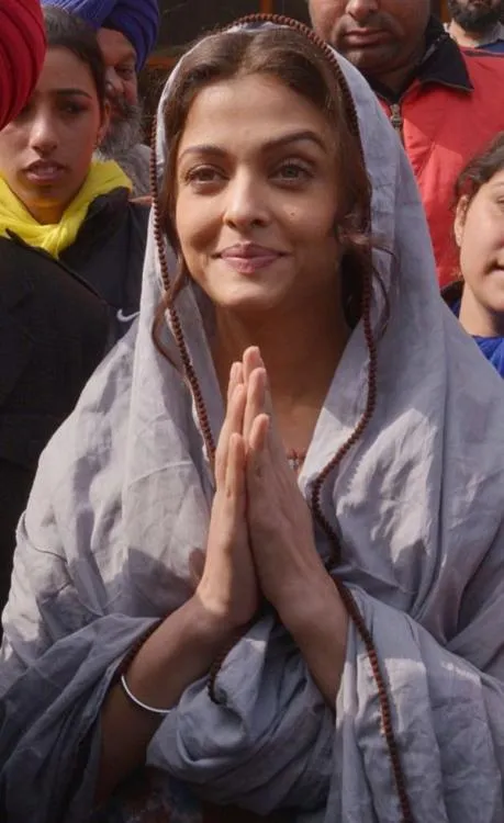 Aishwarya Rai saat syuting film barunya, SARBJIT. ©pinkvilla.com