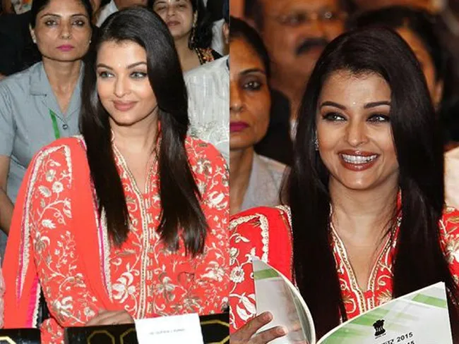Aishwarya Rai saat tampil sederhana namun tetap cantik dengan make up yang ringan dan senyum yang manis @apunkachoice.com