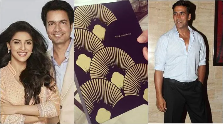 Akshay jadi orang pertama penerima undangan dari Asin dan Rahul © Instagram.com/simply.asin