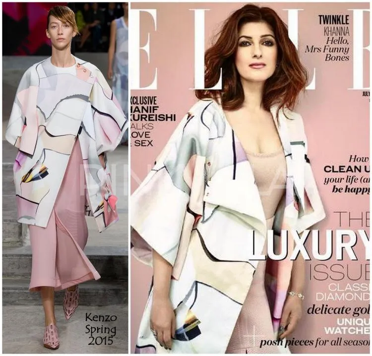 Ini dia cover majalah Elle edisi Juli dengan Twinkle Khanna sebagai covernya @pinkvilla.com