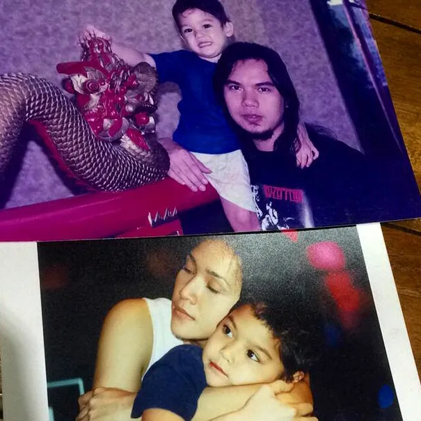 Foto Al dan kedua orang tuanya @ Instagram/Al Ghazali