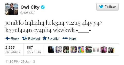 Status Alay Owl City