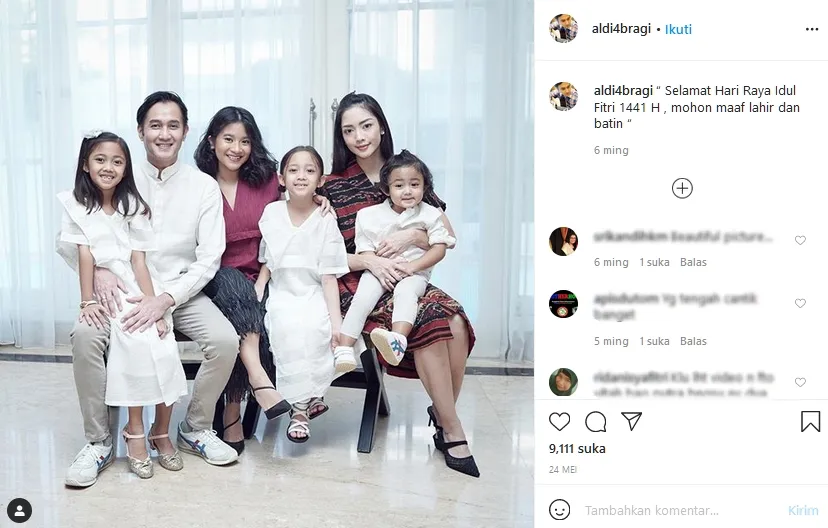Postingan terakhir Aldi Bragi di akun Instagramnya / Credit: Instagram - aldi4bragi