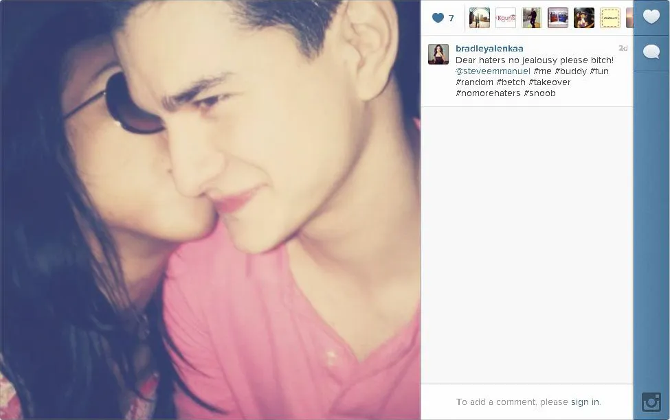 instagram @bradleyalenkaa