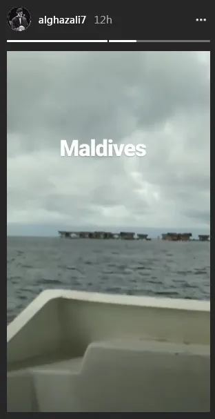 Al liburan ke Maldives / Credit: Instagram - alghazali7