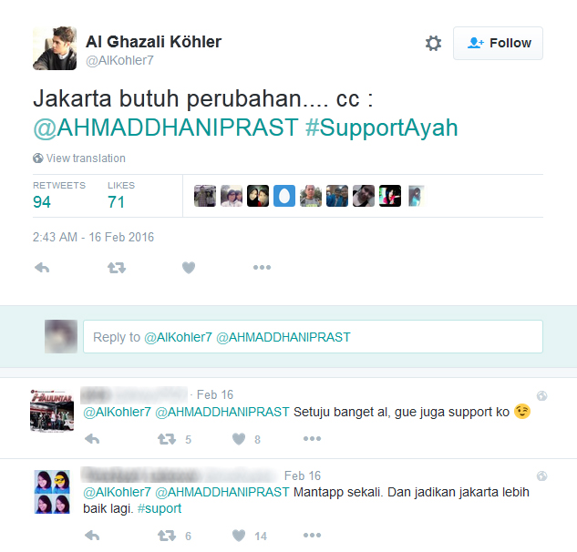 Dhani Berniat Jadi Gubernur DKI Jakarta, Apa Kata Al 